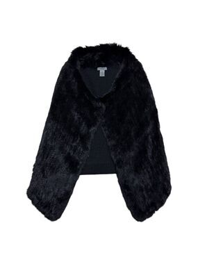 Premise 100% RABBIT FUR Luxury Designer SOFT Sleeveless Knit Vest Womens Small